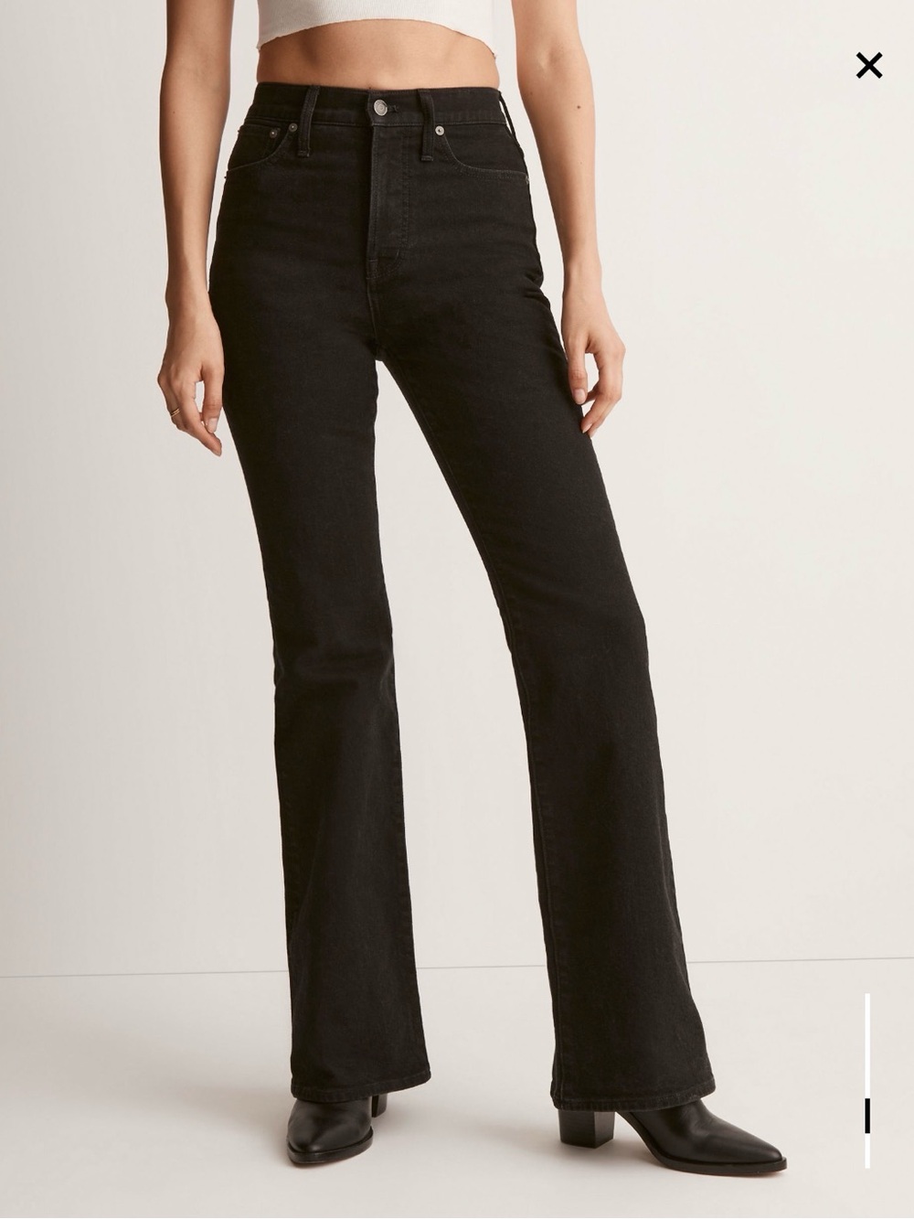 Madewell Vintage Flare Black Jeans Size 26